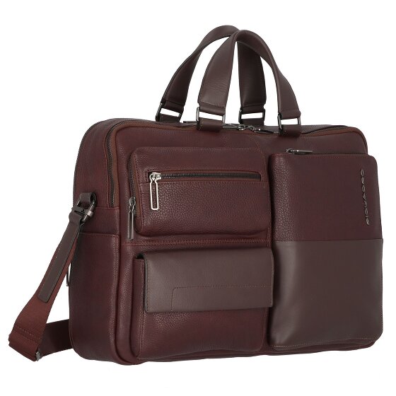 Piquadro Ronnie Cartella in pelle 43 cm Scomparto per laptop