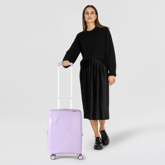 American Tourister Mickey Magic 4 ruote Carrello della cabina 55 cm con piega di espansione