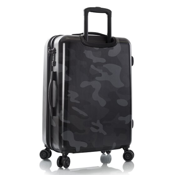 Heys Black Camo 4 ruote Carrello M 66 cm con piega di espansione