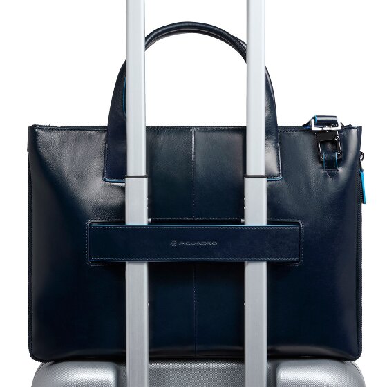 Piquadro Blue Square Borsa shopper Pelle 38 cm Scomparto per laptop con piega di espansione