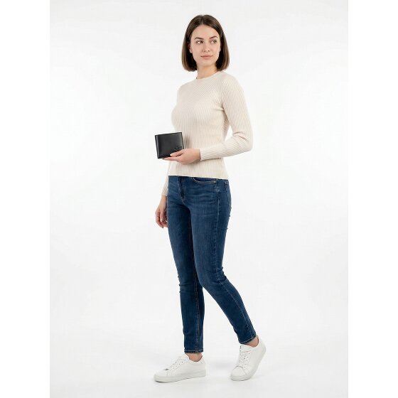 oxmox Leather Portafoglio Protezione RFID Vera Pelle 12 cm
