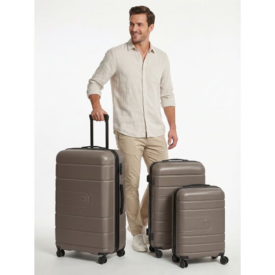 Redolz Essentials 11 4 ruote Set di valigie 3 pezzi con piega di espansione