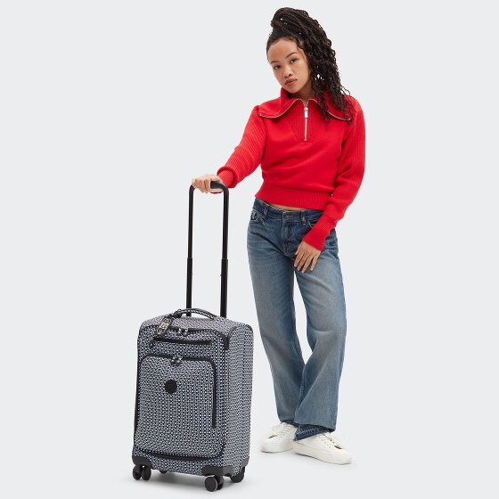 Kipling Basic Prt New Youri Spin 4 ruote Carrello della cabina S 55 cm