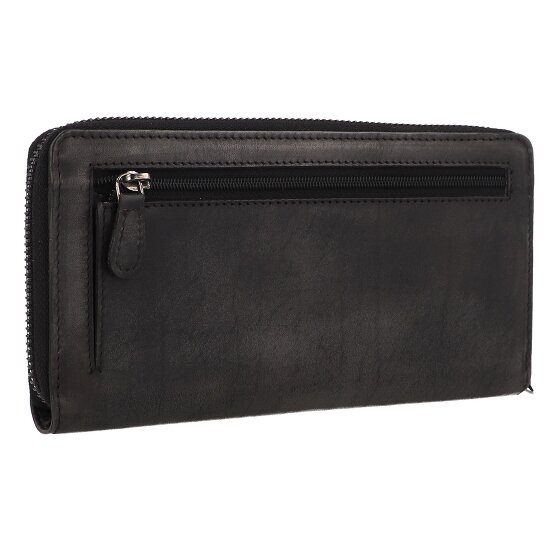 Greenburry Destressed Portafoglio Protezione RFID Pelle 19 cm