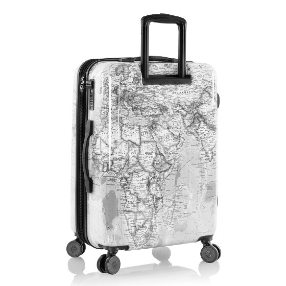 Heys Black Camo 4 ruote Set di valigie 3 pezzi con piega di espansione