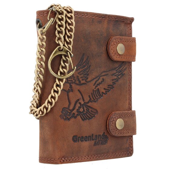 Greenland Nature Montenegro Portafoglio RFID in pelle 9 cm