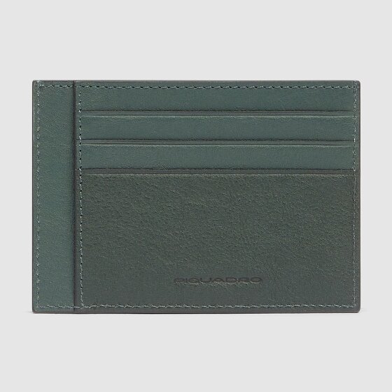 Piquadro Black Square Custodia per carta di credito Pelle 11 cm