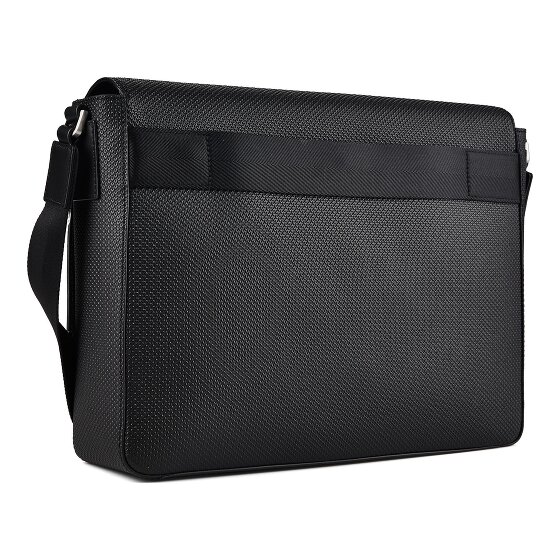Lacoste Chantaco Cartella Messenger Vera Pelle 35 cm
