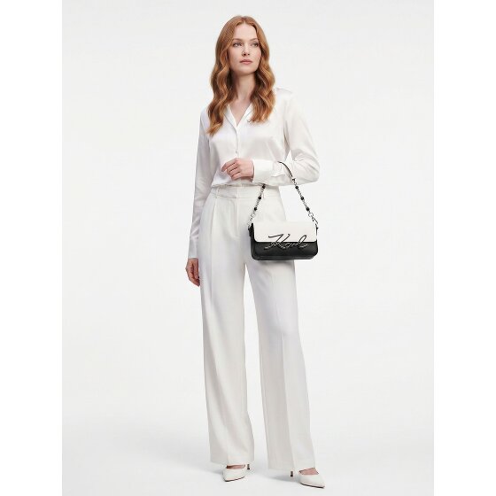 Karl Lagerfeld Signature 2.0 Borsa a spalla Vera Pelle 22 cm
