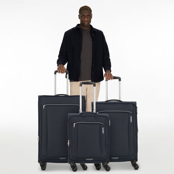 American Tourister Avantour 4 ruote Set di valigie 3 pezzi con piega di espansione