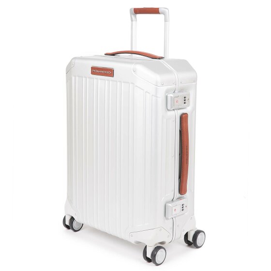 Piquadro Trolley cabina in alluminio a 4 ruote, 55 cm