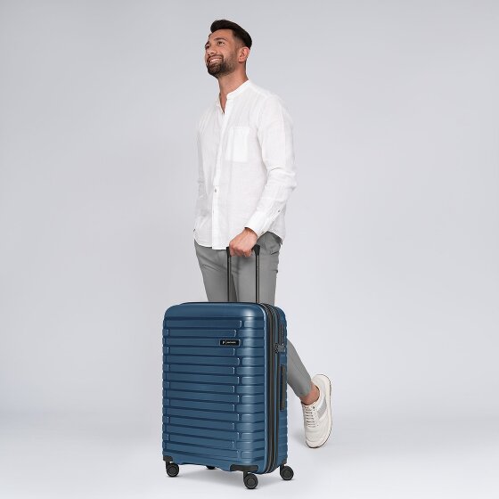 Pactastic Collection 04 THE MEDIUM + 4 ruote Carrello M 66 cm con piega di espansione