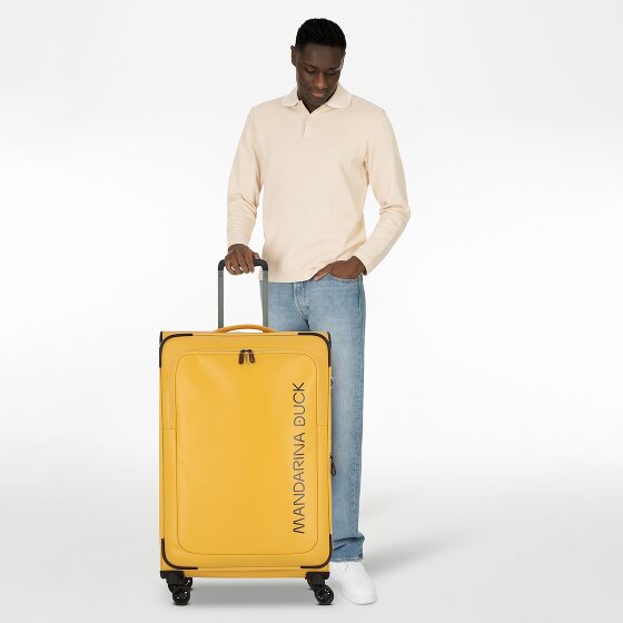 Mandarina Duck Eco Coated 4 ruote Carrello L 78 cm con piega di espansione