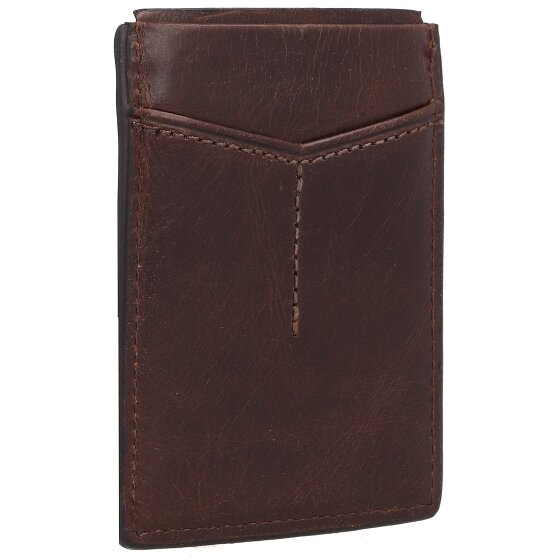 Fossil Derrick Custodia per carte di credito RFID in pelle 7 cm