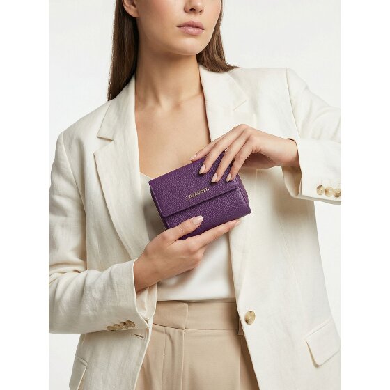 Lazarotti Portafoglio Bologna in pelle con chiusura a zip, 12 cm