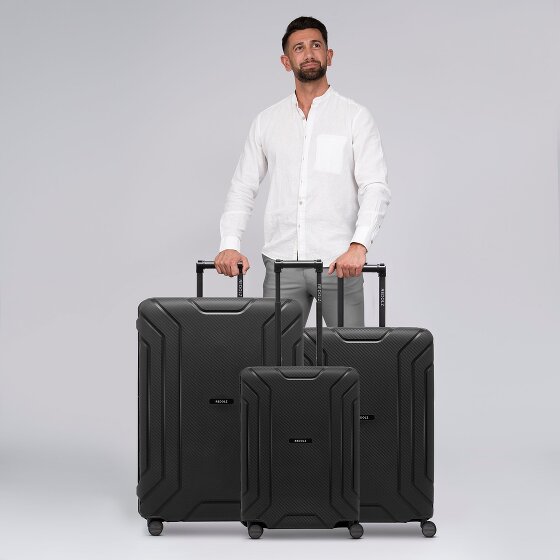 Redolz Set di valigie Essentials 15 a 4 ruote 3 pezzi con chiusura a tre punti