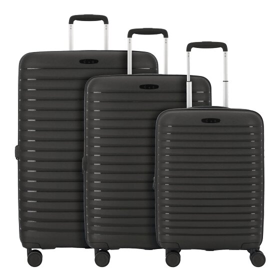 d&n Travel Line 4500 4 ruote Set di valigie 3 pezzi con piega di espansione