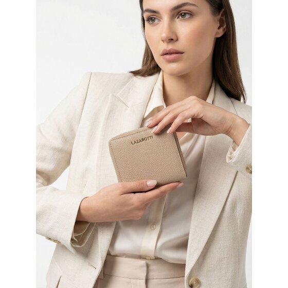 Lazarotti Bologna Portafoglio medio con zip in pelle 10 cm