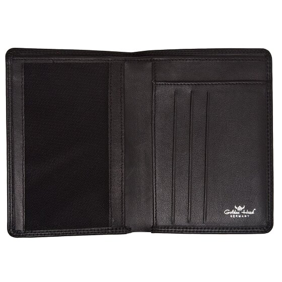 Golden Head Polo Identity Card Case RFID in pelle 9 cm
