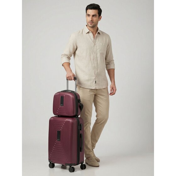 Redolz Set di valigie Essentials 14 2 pezzi trolley da cabina con piega elastica e beauty case