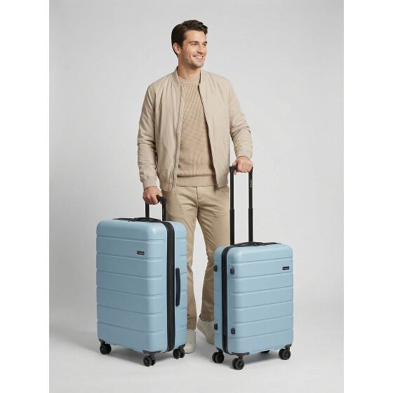 Saxoline Miami 4 ruote Set di valigie 2 pezzi con piega di espansione