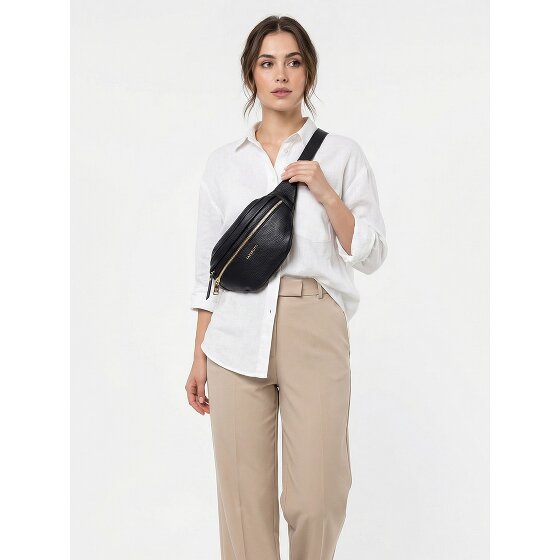 Lazarotti Bologna Borsa da cintura con doppia zip in pelle 25 cm