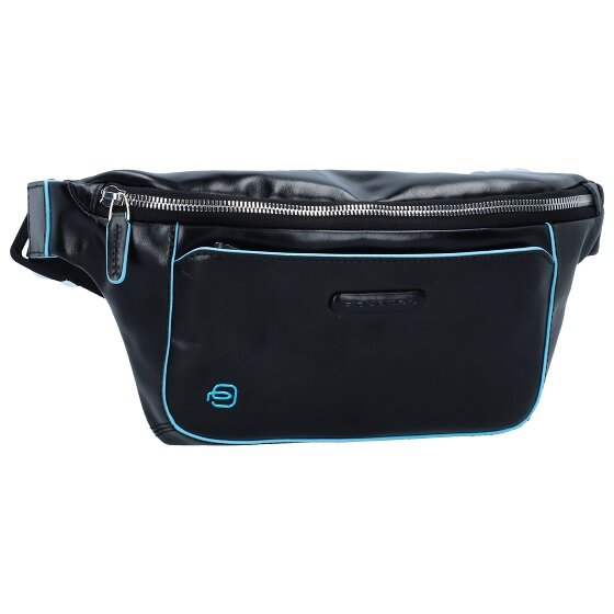 Piquadro Marsupio quadrato blu in pelle 29 cm