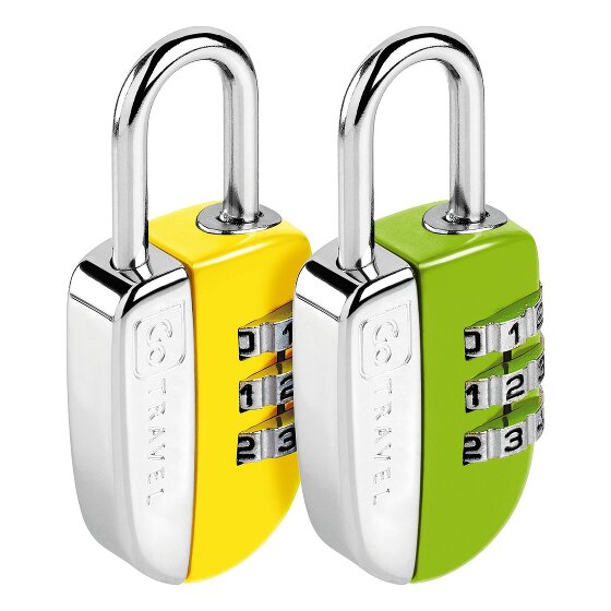 Go Travel Set di serrature a combinazione 2 pezzi.