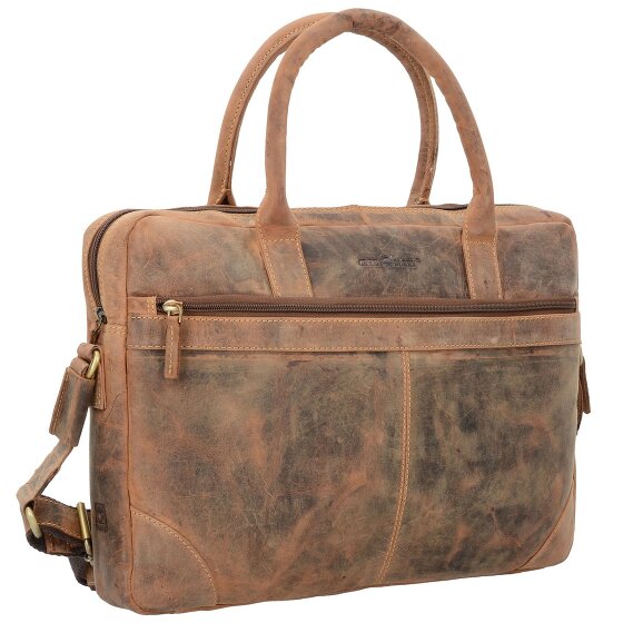 Greenburry Cartella vintage in pelle 41 cm Scomparto per computer portatile