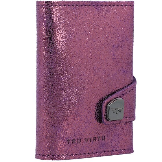 Tru Virtu Custodia per carte di credito RFID in pelle 6,5 cm