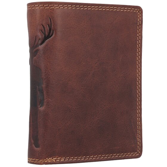 Jack Kinsky Monterey 102 Portafoglio Protezione RFID Pelle 9.5 cm