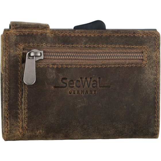 SecWal SecWal 1 Custodia per carte di credito Portafoglio RFID in pelle 9 cm