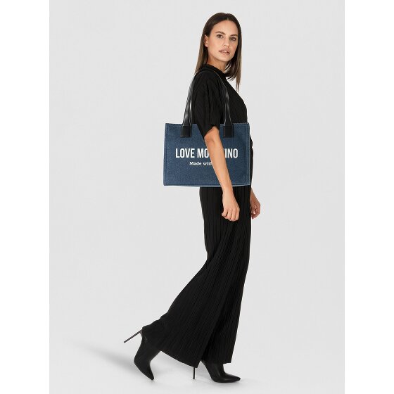 Love Moschino Denim Signature Love Borsa shopper 35 cm