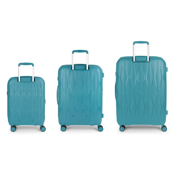 Gabol Infinity 4 ruote Set di valigie 3 pezzi con piega di espansione