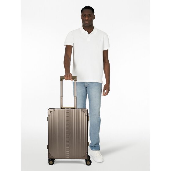 Aleon Traveler International Trolley cabina a 4 ruote in Alluminio, 55 cm