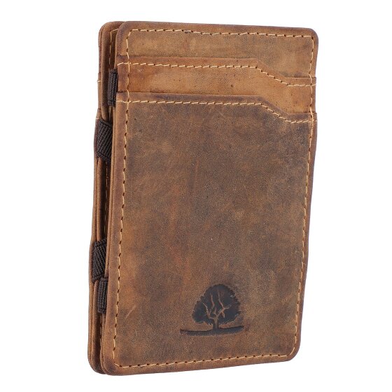 Greenburry Porta carte di credito vintage in pelle 7 cm