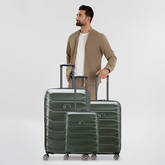 Delsey Paris Meteor 4 ruote Set di valigie 3 pezzi con piega di espansione