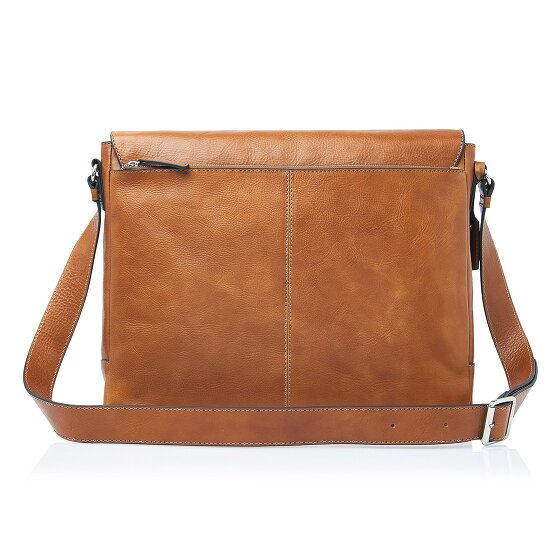 Castelijn & Beerens Mark Cartella Messenger Protezione RFID Vera Pelle 39 cm Vano porta PC