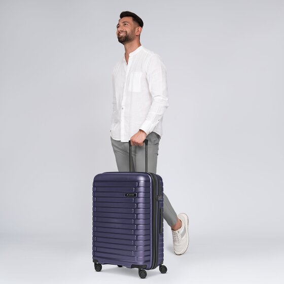 Pactastic Collection 04 THE MEDIUM + 4 ruote Carrello M 66 cm con piega di espansione