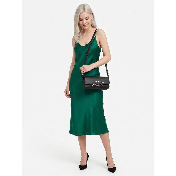 Karl Lagerfeld Signature 2.0 Borsa a spalla Vera Pelle 28.5 cm