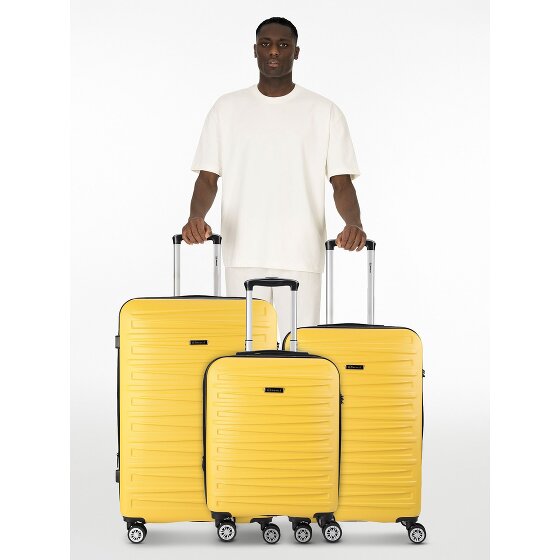 Benzi 5493 4 ruote Set di valigie 3 pezzi con piega di espansione