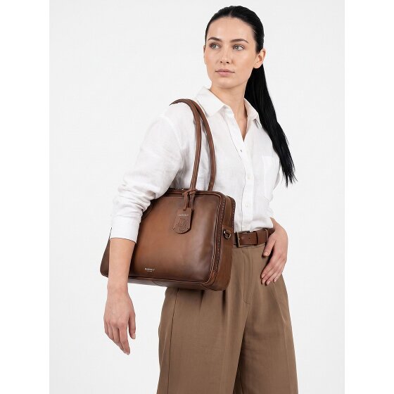 Burkely Ledger Valigetta Vera Pelle 40 cm Vano porta PC
