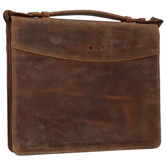 Greenburry Cartella ad anelli vintage in pelle 34 cm