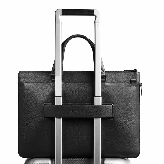 Piquadro Russel Valigetta Protezione RFID Vera Pelle 42 cm Vano porta PC