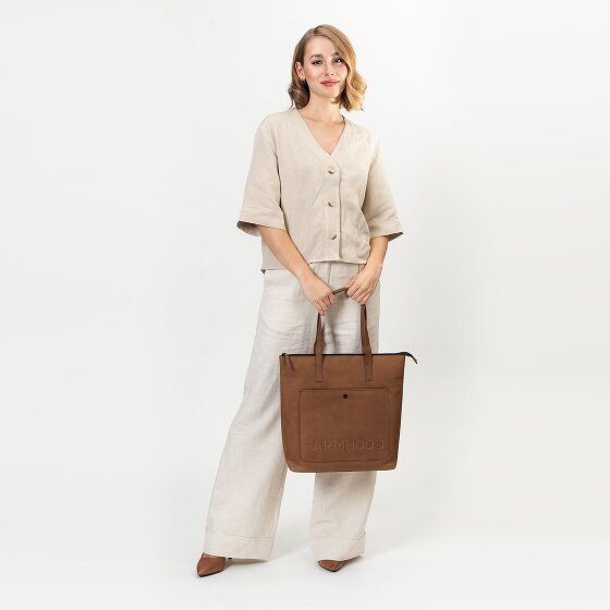 Farmhood Nashville XL Borsa shopper in pelle 35 cm