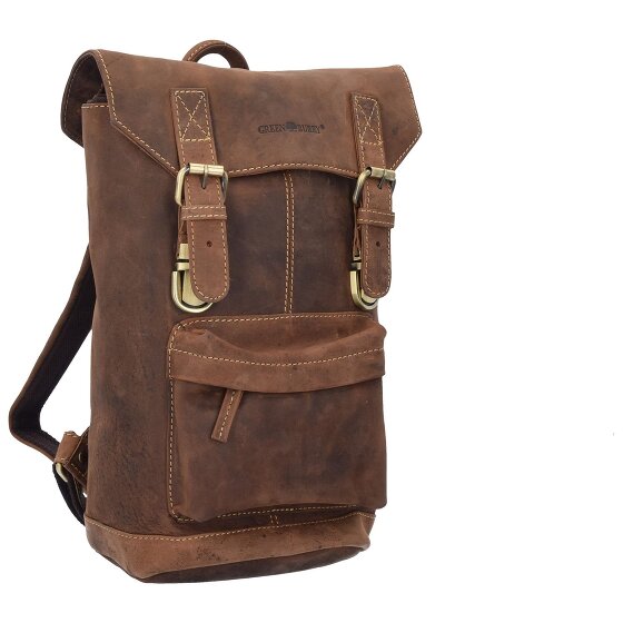 Greenburry Zaino vintage in pelle 42 cm Scomparto per computer portatile