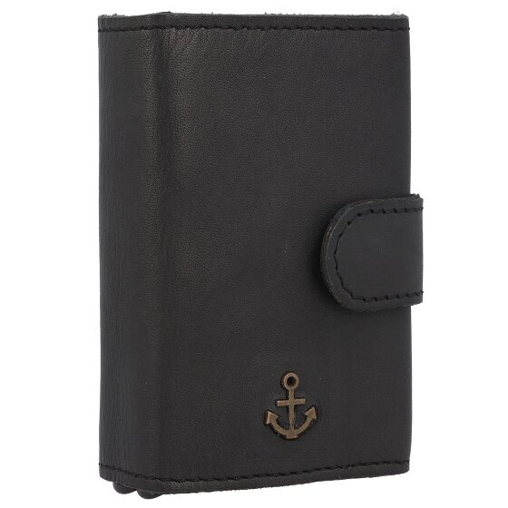 Harbour 2nd Anchor Love Robin 2 Custodia per carta di credito Protezione RFID Vera Pelle 6 cm