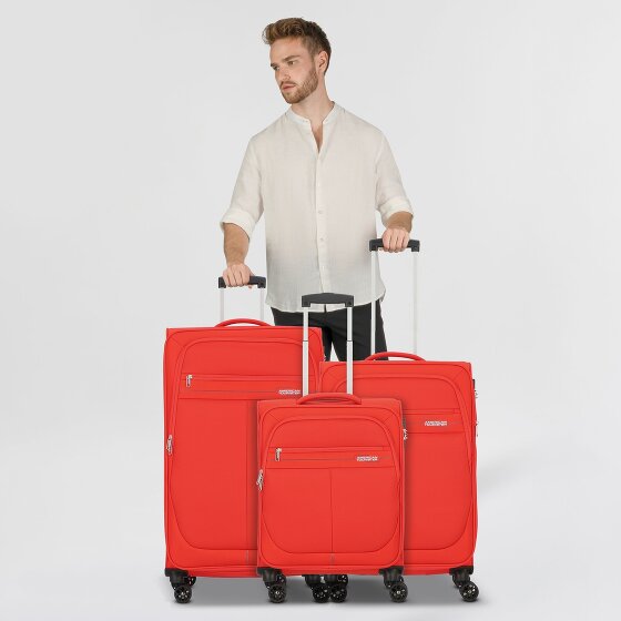 American Tourister Deep Dive 4 ruote Set di valigie 3 pezzi con piega di espansione