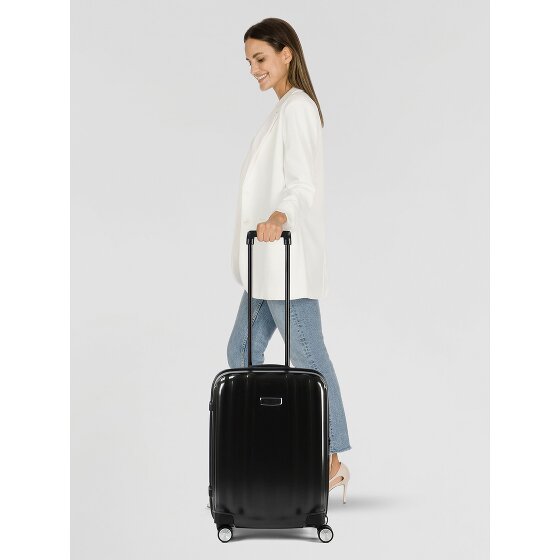 Samsonite Lite-Cube Dlx Chrome 4 ruote Carrello della cabina 55 cm