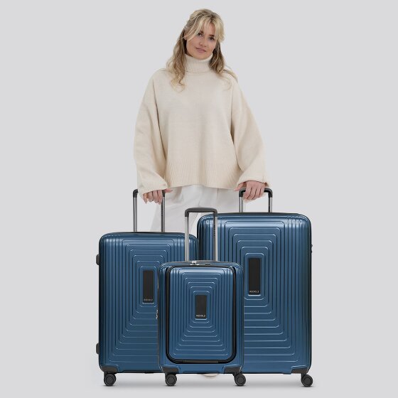 Redolz Essentials 14 4 ruote Set di valigie 3 pezzi con piega di espansione